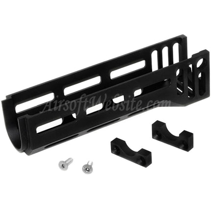 Système de garde-main inférieur 5KU 158 mm en aluminium AKM M-LOK pour fusils AEG D-Boys CYMA E&amp;L GHK LCT Tokyo Marui AK Series GBB Airsoft noir