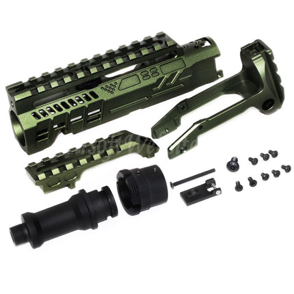 5KU Carbine Rifle Conversion Kit Type-B with M1913 Rail Stock Adaptor For Action Army AAP-01 Series GBB Pistols Airsoft
