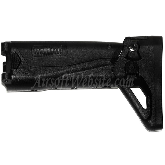 CYMA 5-Positions Retractable Side Folding Stock for CYMA Platinum Edition CM103 AK Alfa AEG Rifles Airsoft Black