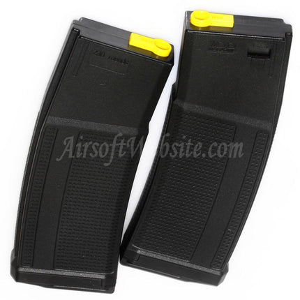 CYMA 6pcs Pack EMG Daniel Defense 230rd Polymer Mid-Cap Magazine for M4 M16 Series AEG Rifles Airsoft Black