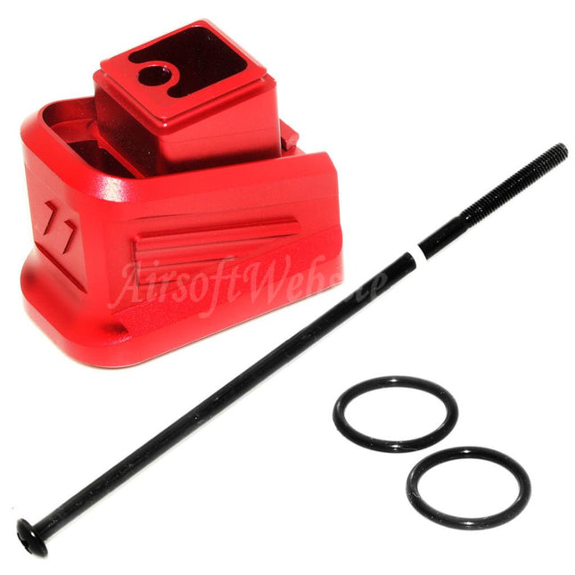 5KU CNC Aluminum Magazine Extension Pad For Tokyo Marui G17 G18C G-Series GBB Pistols Magazine