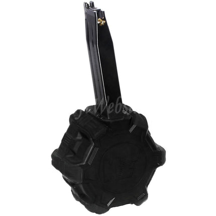Chargeur à tambour à gaz WE (WE-TECH) 350 cartouches pour pistolets Hi-Capa GBB Airsoft Noir