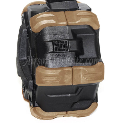Chargeur à tambour à gaz WE (WE-TECH) 350 cartouches pour pistolets GBB G17, G18C, série G, Airsoft, noir