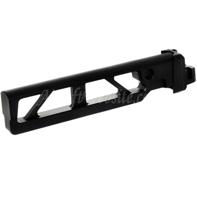 5KU Aluminium 6-Positions Skeleton ST-6 Folding Stock Tube with Adaptor for D-Boys GHK LCT CYMA AKS74 AK-105 Series AEG GBB Rifles Airsoft Black