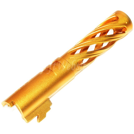 Canon extérieur creux en spirale Tornado CNC 5KU 4,3 pouces 106 mm/110 mm + 11 mm CW pour pistolets Tokyo Marui Hi-Capa 4,3 GBB Airsoft