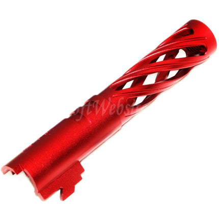Canon extérieur creux en spirale Tornado CNC 5KU 4,3 pouces 106 mm/110 mm + 11 mm CW pour pistolets Tokyo Marui Hi-Capa 4,3 GBB Airsoft
