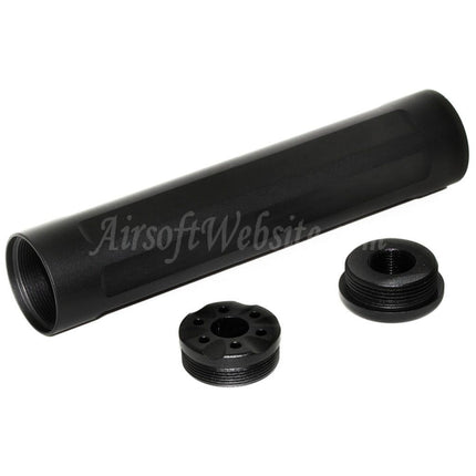 Extension de canon 5KU 157 mm, silencieux factice pour pistolets GBB série AAP-01, action antihoraire -14 mm, noir