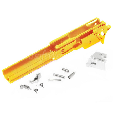 5KU CNC Aluminum Middle Frame Under Rail Version Type-2 For Tokyo Marui Hi-Capa Series GBB Pistols Airsoft