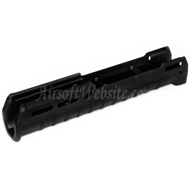 Système de garde-main inférieur CYMA 297 mm en polymère style ZHUKOV AKM M-LOK pour fusils AEG CYMA CM077 AK Zhukov Series Airsoft noir