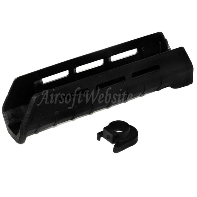 Système de garde-main inférieur CYMA 198 mm en polymère style ZHUKOV AKM M-LOK pour fusils AEG CYMA CM077E AK Zhukov série Airsoft noir
