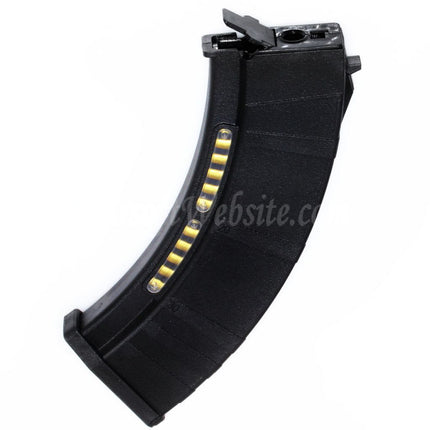 CYMA 600rd Polymer Hi-Cap Magazine with Dummy Display For AK Series AEG Rifles Airsoft Black