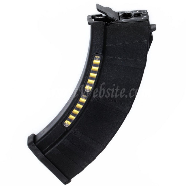 CYMA 600rd Polymer Hi-Cap Magazine with Dummy Display For AK Series AEG Rifles Airsoft Black