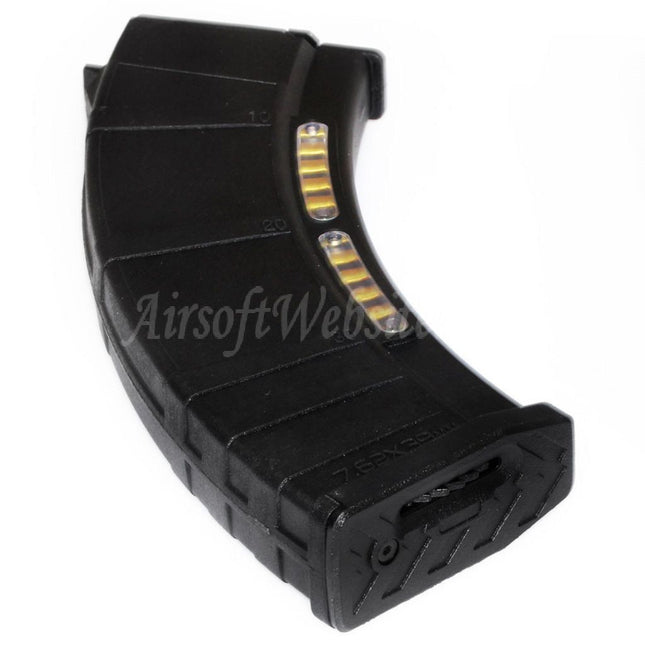 CYMA 600rd Polymer Hi-Cap Magazine with Dummy Display For AK Series AEG Rifles Airsoft Black