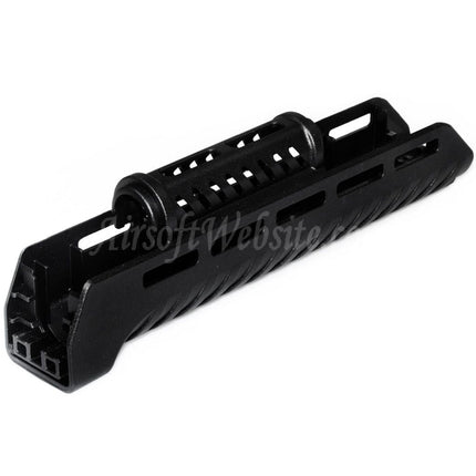 Système de garde-main supérieur et inférieur CYMA 110 mm/265 mm en polymère style ZHUKOV AKM M-LOK pour fusils AEG de la série CYMA AK Airsoft noir