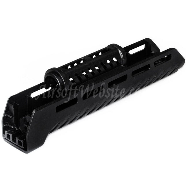 Système de garde-main supérieur et inférieur CYMA 110 mm/265 mm en polymère style ZHUKOV AKM M-LOK pour fusils AEG de la série CYMA AK Airsoft noir