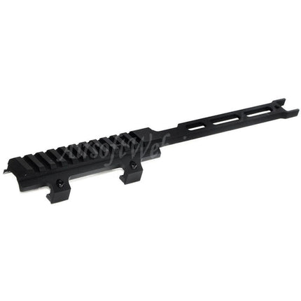 Rail supérieur allongé CYMA 295 mm pour fusils AEG CYMA Tokyo Marui série MP5, noir
