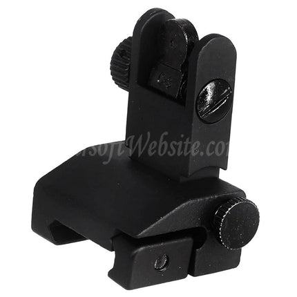 Viseur arrière rabattable en métal CYMA pour fusils AEG M4 M16 avec rail Picatinny 20 mm 1913