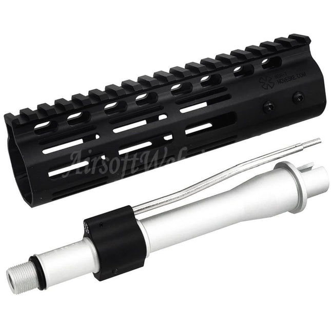 Système de rail de garde-main M-Lok CYMA CGS Noveske SBR NSR7 (7") avec canon extérieur pour fusils CYMA CGS AR M4 Tokyo Marui M4 MWS GBB Airsoft