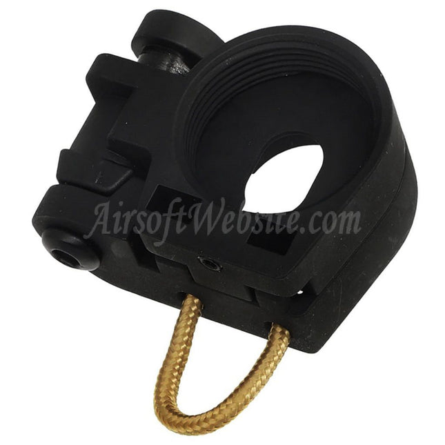 Adaptateur de crosse pliable en métal APS pour fusils APS Tokyo Marui série M4 AEG Airsoft Noir