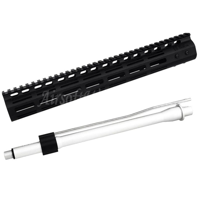 Système de rail de garde-main M-Lok CYMA CGS Noveske N4 13,5" avec canon extérieur pour fusils CYMA CGS AR M4 Tokyo Marui M4 MWS GBB Airsoft