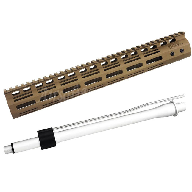 Système de rail de garde-main M-Lok CYMA CGS Noveske N4 13,5" avec canon extérieur pour fusils CYMA CGS AR M4 Tokyo Marui M4 MWS GBB Airsoft