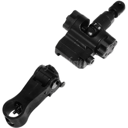 Mire avant et arrière en métal CYMA pour fusils AEG CYMA FN SCAR-L MK16 Airsoft