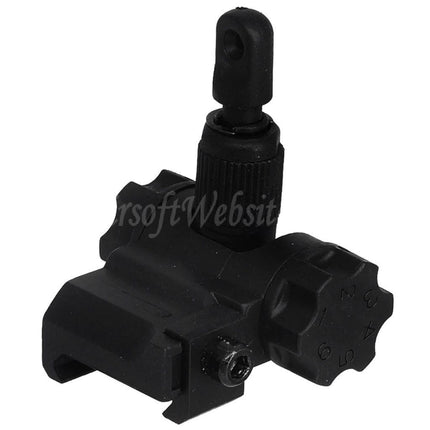 CYMA Plastic SCAR Flip Up Rear Sight For 20mm 1913 Picatinny Rail AEG Rifles Airsoft