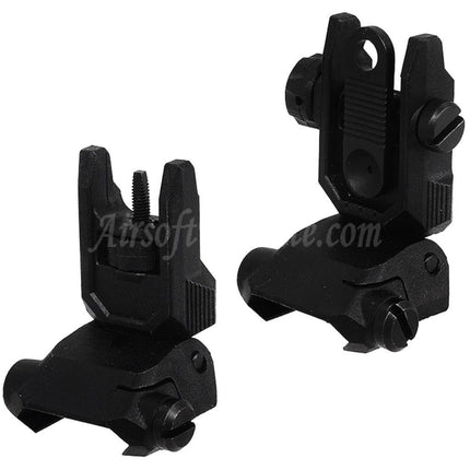Viseur avant et arrière rabattable CYMA en polymère amélioré KRISS Vector Style pour fusils AEG 20 mm avec rail Picatinny 1913 Airsoft