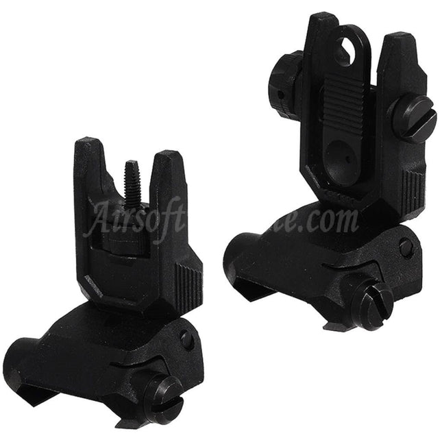 Viseur avant et arrière rabattable CYMA en polymère amélioré KRISS Vector Style pour fusils AEG 20 mm avec rail Picatinny 1913 Airsoft
