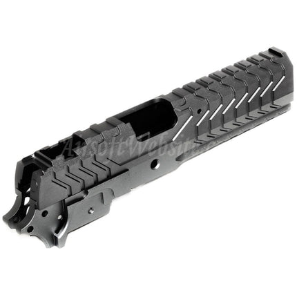 Ensemble de glissière et de cadre central en aluminium CNC 5KU pour pistolets Tokyo Marui Hi-Capa Series GBB Airsoft