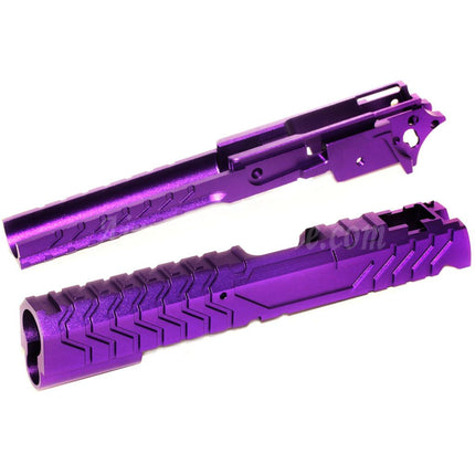 Ensemble de glissière et de cadre central en aluminium CNC 5KU pour pistolets Tokyo Marui Hi-Capa Series GBB Airsoft