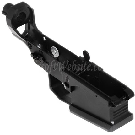 Boîtier de récepteur inférieur en métal CYMA pour fusils AEG CYMA Platinum CM098 SR25 QBS Series Airsoft, noir