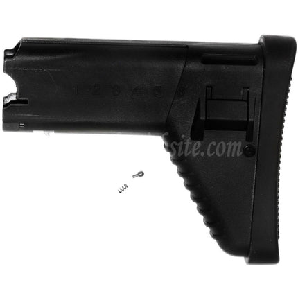 Crosse rétractable en polymère CYMA 180 mm pour fusils AEG Cybergun SCAR de la série Airsoft, noire
