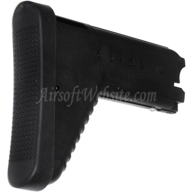 Crosse rétractable en polymère CYMA 180 mm pour fusils AEG Cybergun SCAR de la série Airsoft, noire