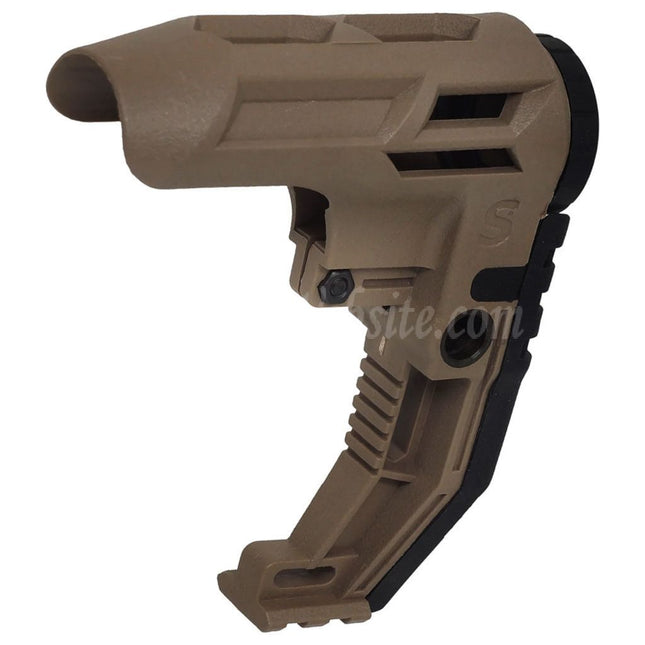 Crosse fixe SBR DOUBLE BELL NGEL of Death pour fusils AEG GBB de la série M4 Airsoft