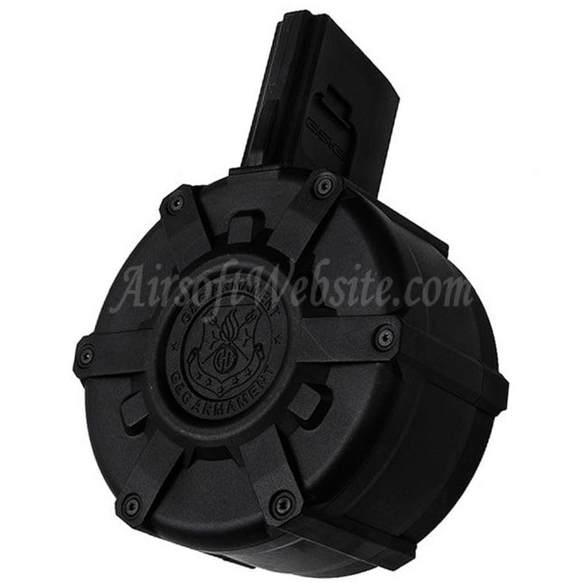 G&G 2300rd Polymer Drum Magazine For G&G M4 M16 Series AEG Rifles Airsoft Black
