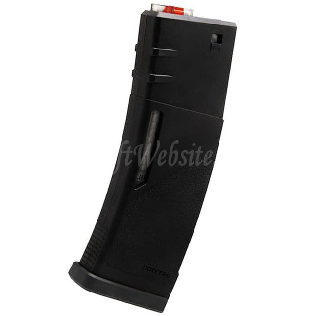 Chargeur polymère interchangeable KRYTAC 30/120 coups pour fusils AEG séries M4/M16, noir