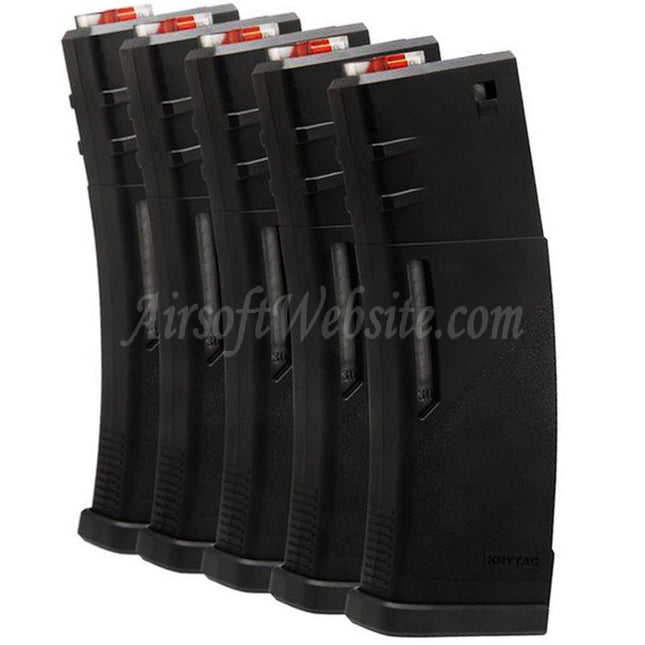 Chargeur polymère interchangeable KRYTAC 30/120 coups pour fusils AEG séries M4/M16, noir