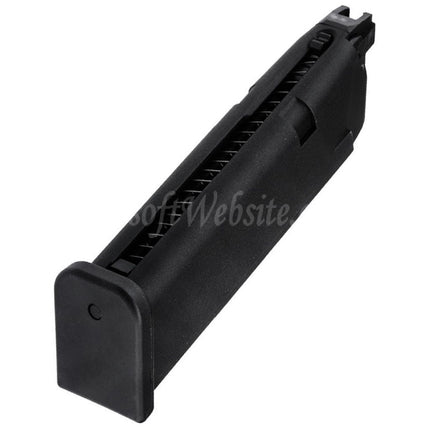 KRYTAC 24rd Gas Magazine For SilencerCo MAXIM 9 AAP-01 G17 G18C G34 G35 G-Series GBB Pistols Airsoft Black