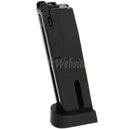 KJ WORKS 25rd Co2 Magazine Suitable For KJ SRC Tokyo Marui WE M9 Series GBB Pistols Airsoft Black