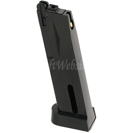 KJ WORKS 25rd Co2 Magazine Suitable For KJ SRC Tokyo Marui WE M9 Series GBB Pistols Airsoft Black