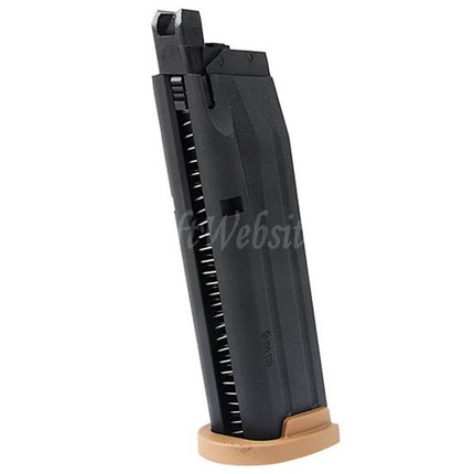 Chargeur à gaz VFC 25 cartouches pour pistolets SIG SAUER P320 M17 M18 série GBB Airsoft Noir
