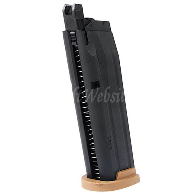 Chargeur à gaz VFC 25 cartouches pour pistolets SIG SAUER P320 M17 M18 série GBB Airsoft Noir