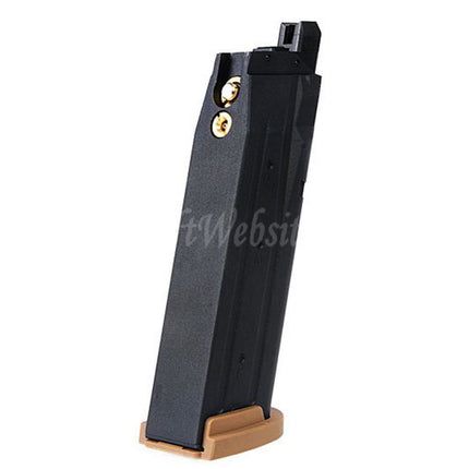 Chargeur à gaz VFC 25 cartouches pour pistolets SIG SAUER P320 M17 M18 série GBB Airsoft Noir