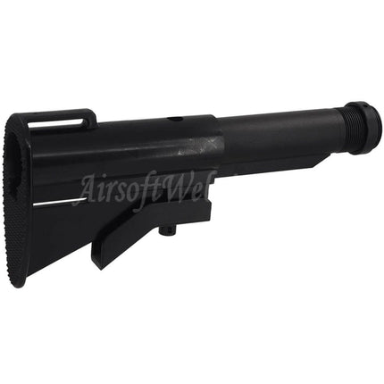 CYMA CGS N23 Shortened Stock Set with 5-Position Buffer Tube Suitable For CYMA CGS Tokyo Marui M4 Series MWS GBB Rifles Airsoft Black