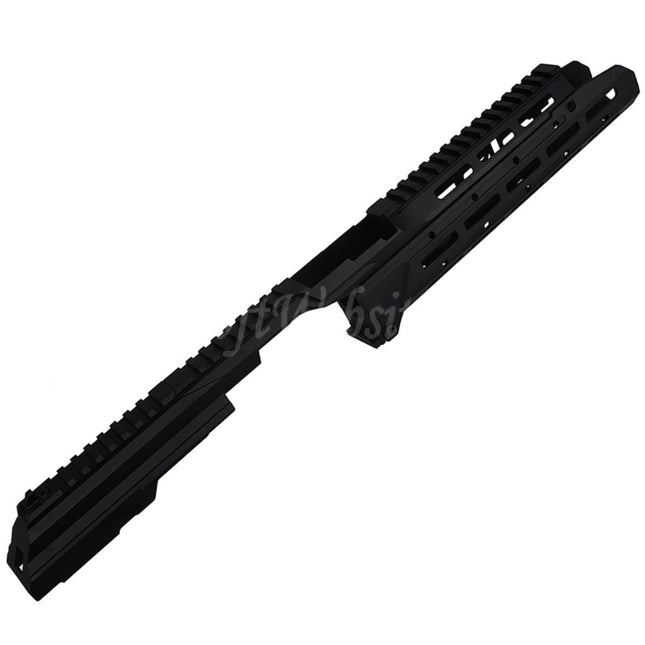 5KU Chassis SAG Style MK3 Monolithic M-Lok Handguard Rail System Railed Dust Cover Set For Tokyo Marui AKM GBB Series Rifles Airsoft Black