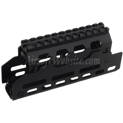 CYMA Aluminium M-LOK Handguard Rail System Suitable For AK74U Series AEG Rifles Airsoft Black