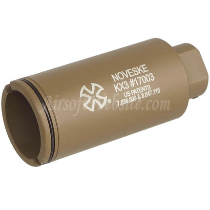 APS EMG Lizenzierter Noveske KX3 Einstellbarer Soundverstärker Mündungsbremsen-Blitzunterdrücker Für -14mm CCW Gegenuhrzeigersinn-Gewindelaufgewehre Airsoft Schwarz