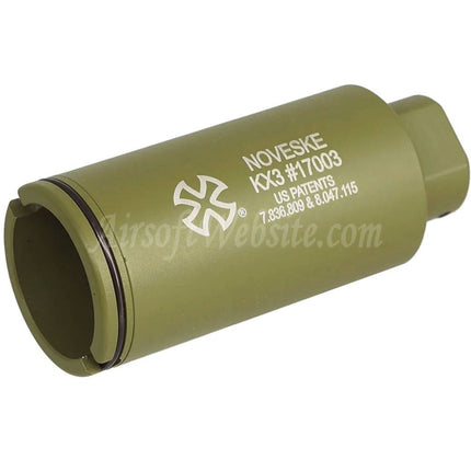 APS EMG Lizenzierter Noveske KX3 Einstellbarer Soundverstärker Mündungsbremsen-Blitzunterdrücker Für -14mm CCW Gegenuhrzeigersinn-Gewindelaufgewehre Airsoft Schwarz