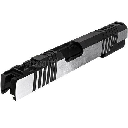 GK Tactical Aluminium SV Standard Slide avec boîtier de buse et bouchon de ressort de recul pour pistolets Tokyo Marui Hi-Capa série 1911 GBB Airsoft